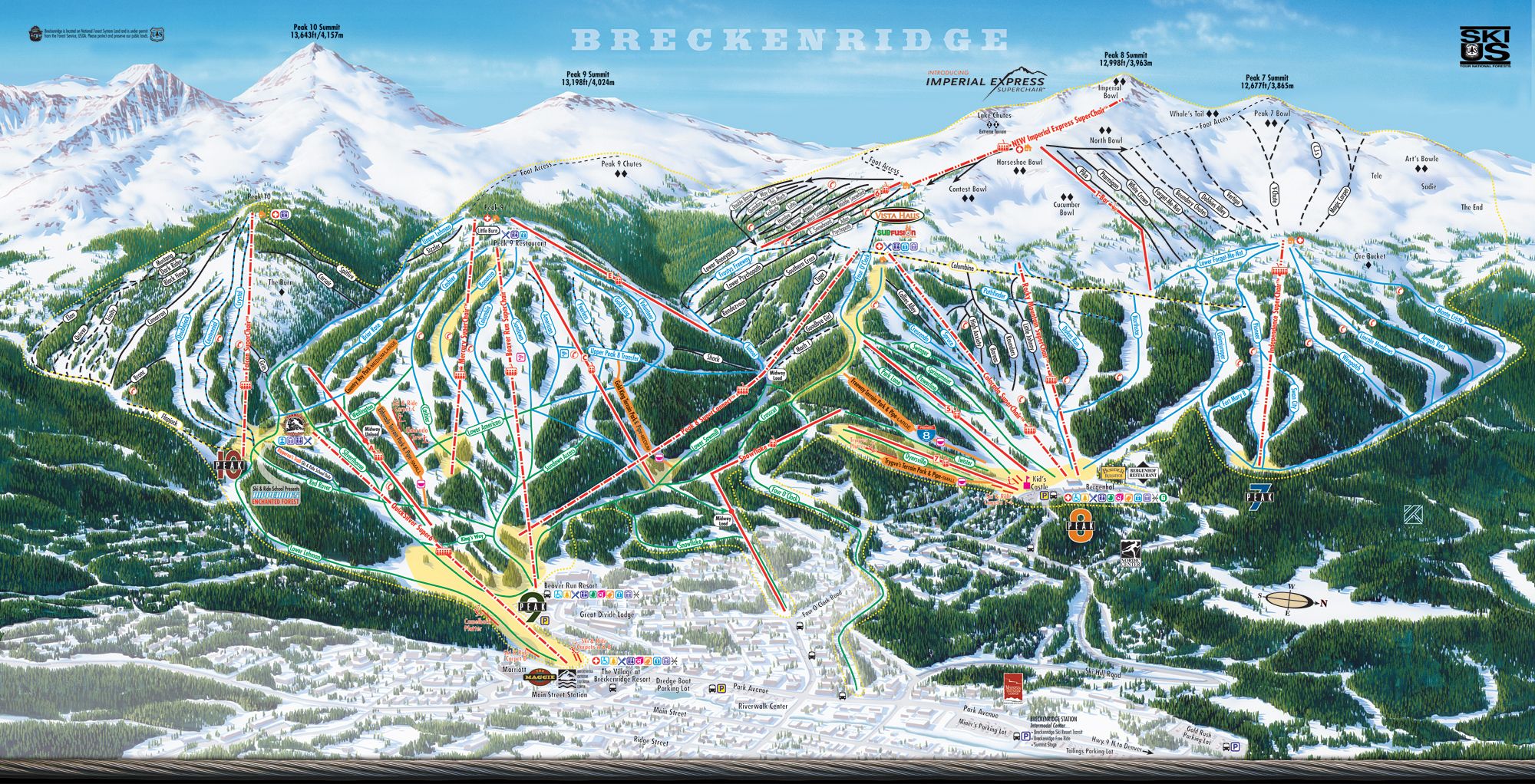 Breckenridge Ski Map