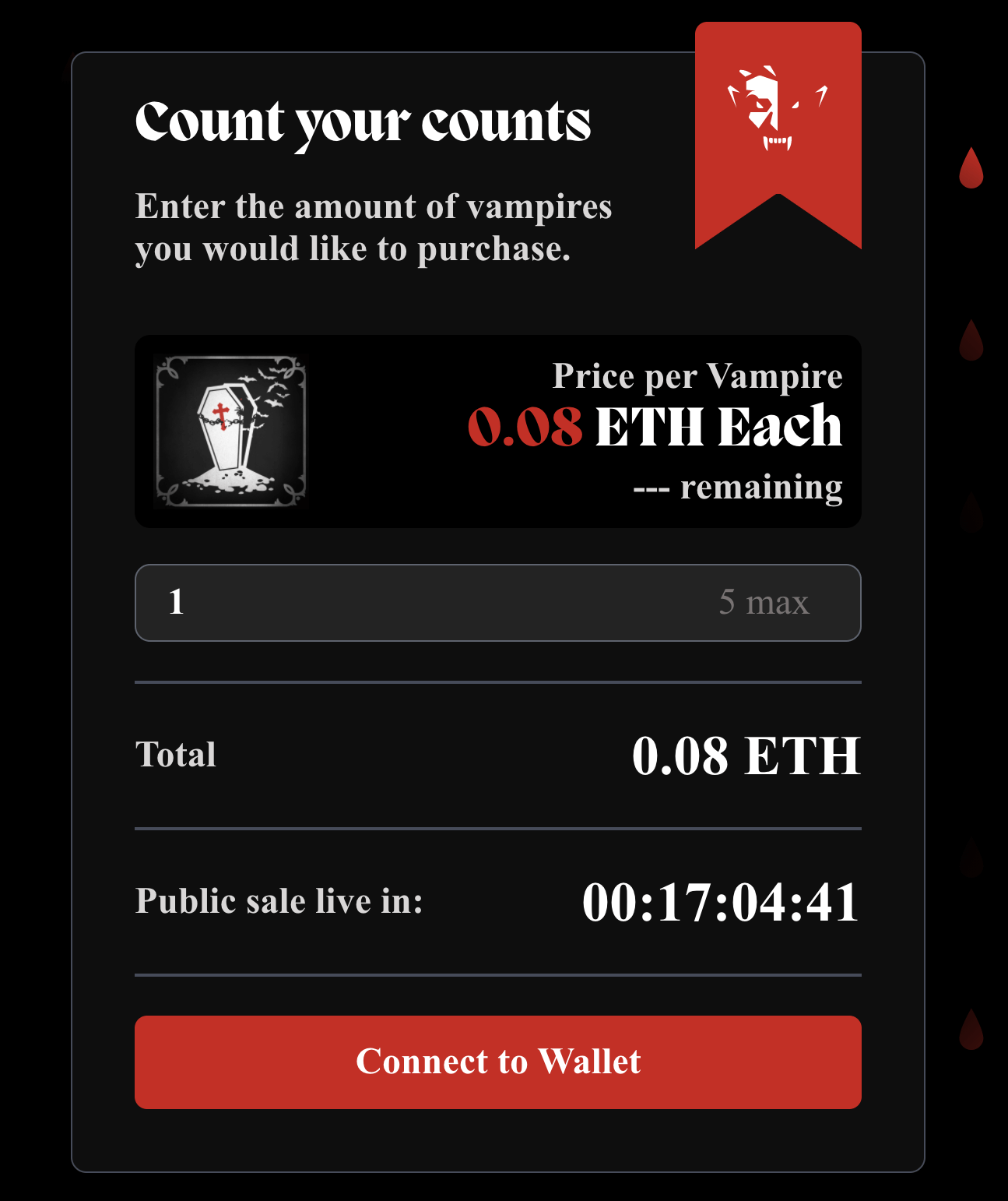 Sneaky Vampire Syndicate Countdown